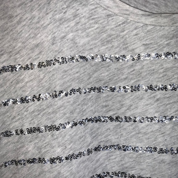 J. Crew Sequin Stripe Tee - S - Picture 5 of 5